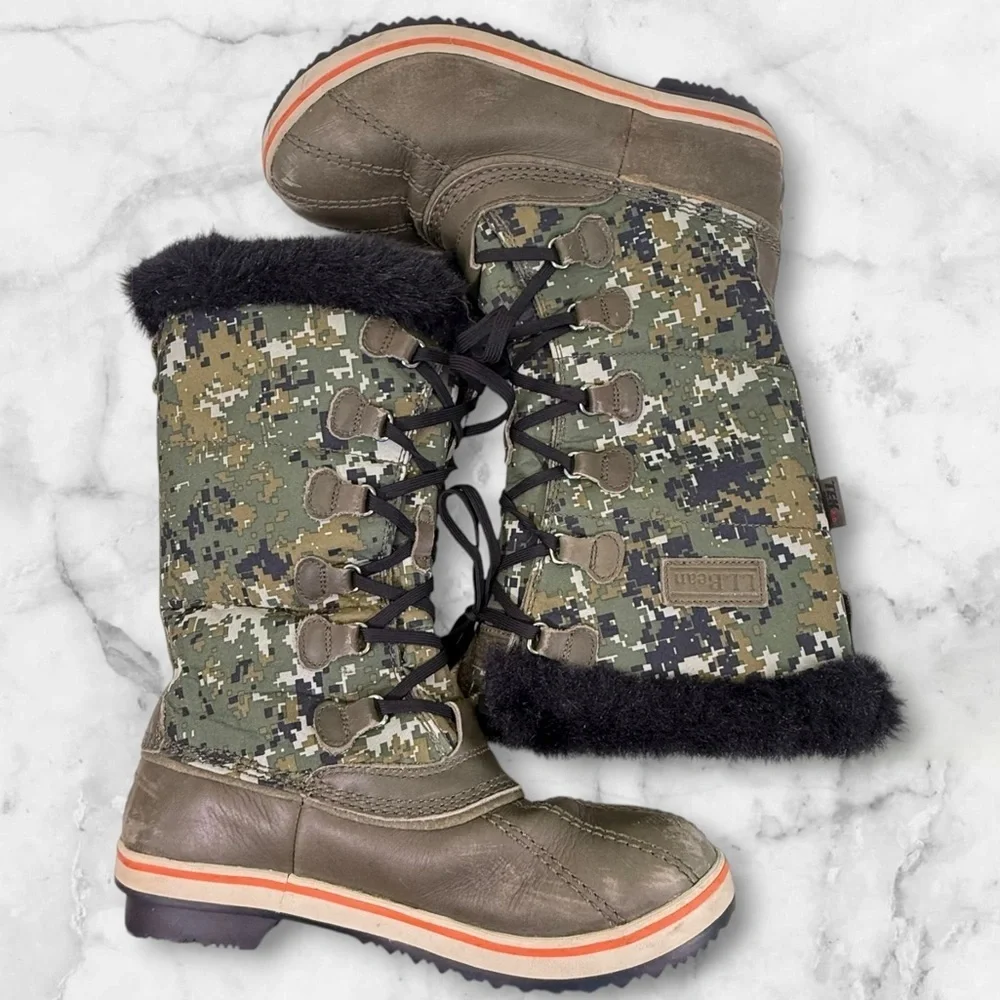 L.L. Bean women's Rangeley Insulated Pac Tall Winter Boots size 9